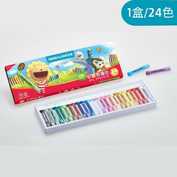 寒暑假必備 熱銷推薦 滿額再折【史代新文具】雄獅 OP-24A 粉蠟筆 24色