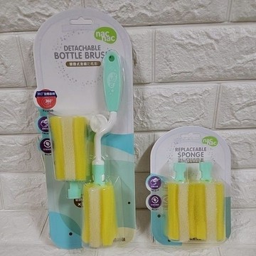 nac nac 替換式泡棉奶瓶刷 替換式泡棉刷頭