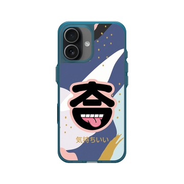 iPhone 17 Clear (相機按鈕) 夜幕藍 - KID - (気持ちがいい) 吐舌款