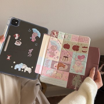 Y折變形支架 拼圖 iPad保護套保護殼適用iPad 11 10 9 8 7 6 Air6 Air5 4 mini7