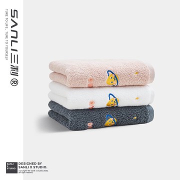 三利新疆棉毛巾純棉洗臉家用吸水速干成人男女洗澡擦頭發柔軟面巾