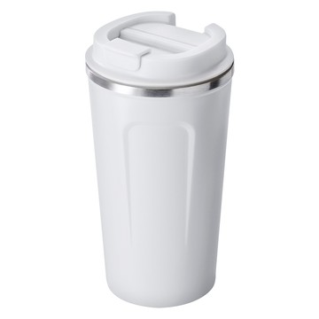 胖型保溫杯  簡約白  510ml  1個