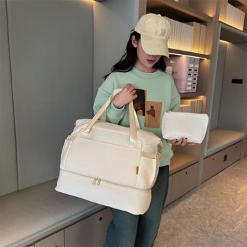 跨境新款行李袋大容量旅行包透氣耐用干濕分離多功能運動健身包