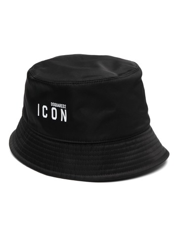 Dsquared2 - logo-print bucket hat - men - Nylon/Cotton - L - Black