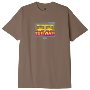 OBEY 165263593-SIT NEIGHBOURHOOD WATCH TEE 短T (泥沙咖)