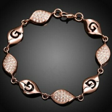 現貨+預購 玫瑰金手鍊純銀鑲鑽手環-獨特時尚流行母親節生日情人節禮物女飾品3色73bs4【獨家進口】【米蘭精品】