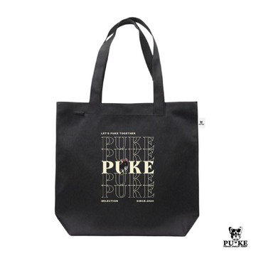 預購-Puke(撲客)大大托特袋（黑色-我愛鯊魚刀玩具）