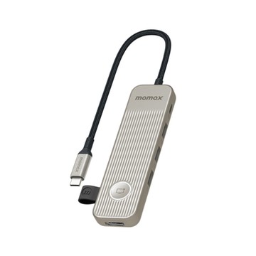 Momax ONELINK USB-C 6合1 Hub 多功能轉接器 (HDMI-4K) - 鈦金色