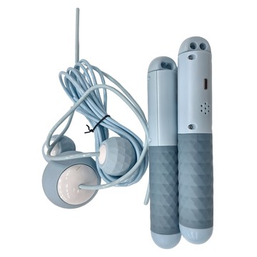 MICHAEL FITNESS 麥克健身 語音計數跳繩充電款 藍色 有繩300cm可調節 無繩25cm可調節  有繩300cm可調節，無繩25cm可調節  1個