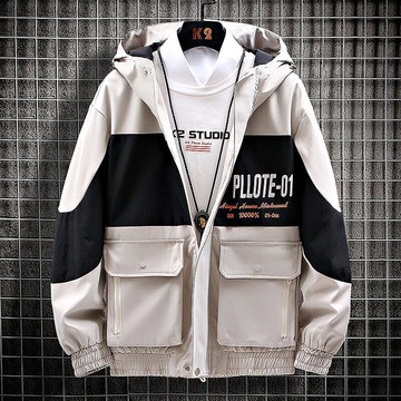 男士外套新款秋季休閑寬松夾克ins韓版潮流春秋工裝帥氣上衣