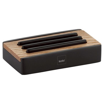 kela Cube肥皂盒  1個  黑色