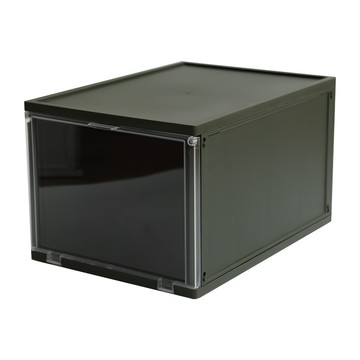 SHUTER 樹德 拼拼樂收納鞋盒 265W x 372D x 213H mm  軍綠色  1個