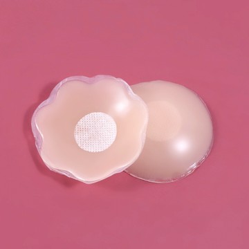 【粉紅菲菲】矽膠隱形胸貼 防凸點防走光乳頭貼 吊帶胸罩用 圓形無痕矽膠乳貼 59-0106