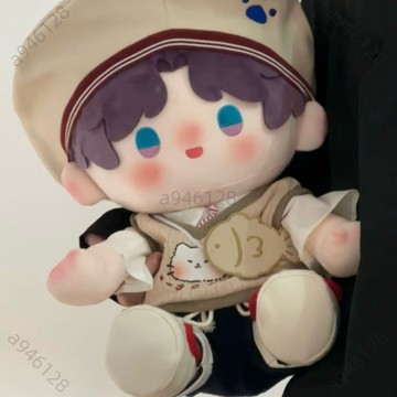 台灣出貨【可開票】夏日悠悠40CM棉花娃娃坐姿衣服玩偶公仔帥氣替換休閒風套裝