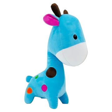 AllBeMine 歐比邁 長頸鹿娃娃 站姿長頸鹿 填充玩具 3歲以上  藍色  1個