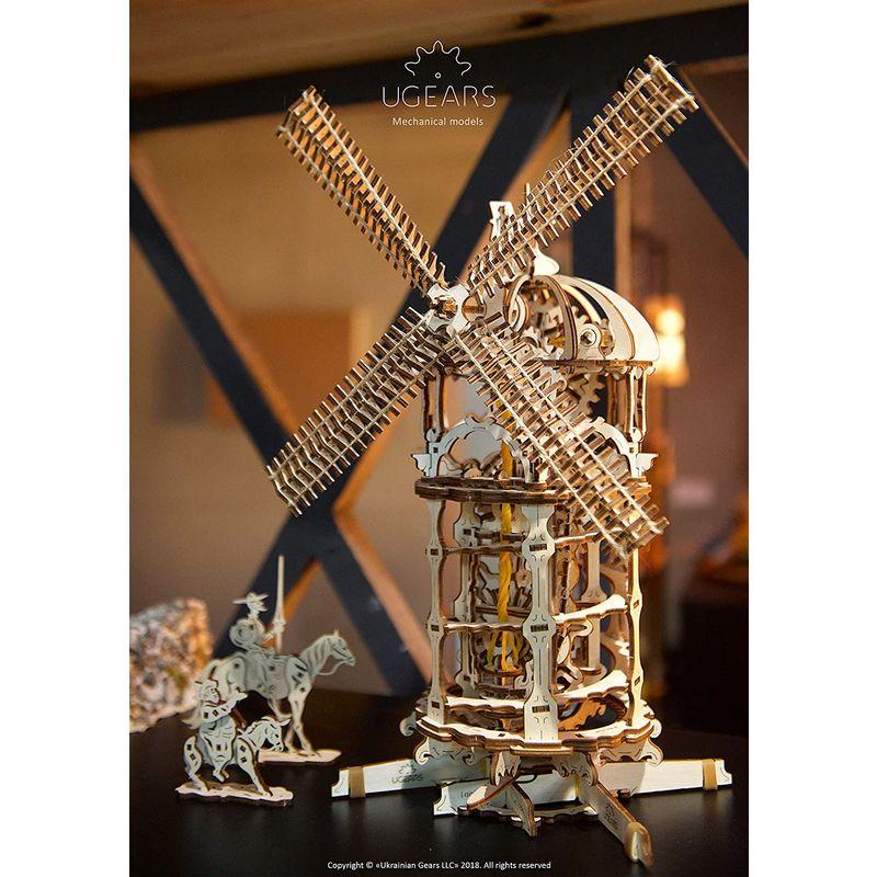 Ugears ユーギアーズ Tower Windmill 風車 木のおもちゃ 3D立体 パズル