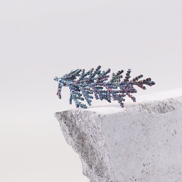 扁柏 純銀別針 鍍金別針 胸針 小 四色