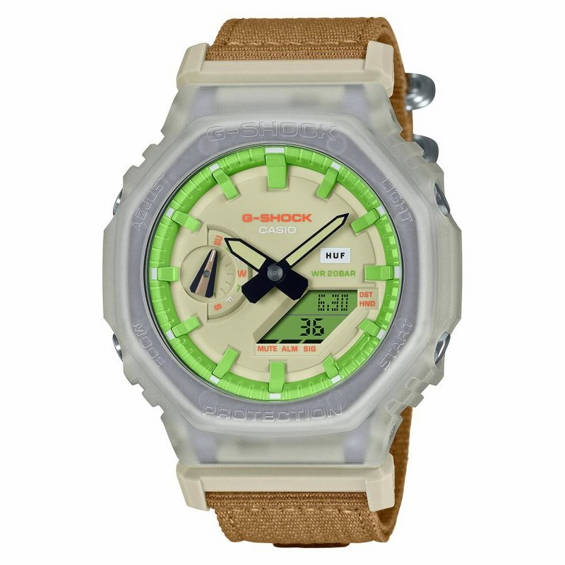 新品同様 CASIO カシオ HUFコラボ G-SHOCK キース・ハフナゲル G-SHOCK ジーショック GA-2100HUF-5AJR キース・ハフナゲル HUF