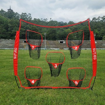 ✨免運 棒球打擊網  7x7ft新款棒球網五孔棒球網棒球壘球打擊自練器五個目標網兜全套 CGVU