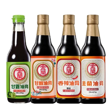 【蝦皮直營】金蘭 油膏 醬油膏/甘醇/香辣/甘露 590ml/500ml 醬油