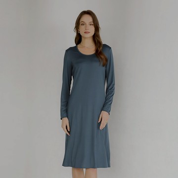 基本圓領素洋裝 #D00152