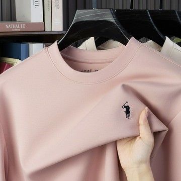 【新款熱賣】保羅衛衣男秋季新款圓領套頭小馬標刺繡長袖體恤空氣尾打底上衣男