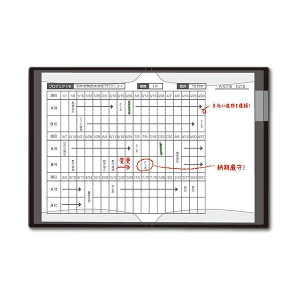 (まとめ) キングジム クリアーファイル カキコA4タテ 20ポケット(小口10枚) 背幅13mm ネイビー 8632ネイ 1冊 〔×30セット〕