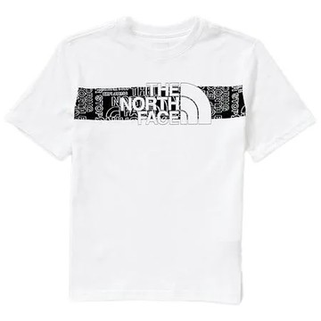 The North Face 北面 童裝 大童 短袖上衣 棉質 白 NF0A82T8VY4