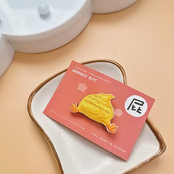 刺繡燙貼/別針 | 屁屁軍團-鴨子屁屁| Littdlework