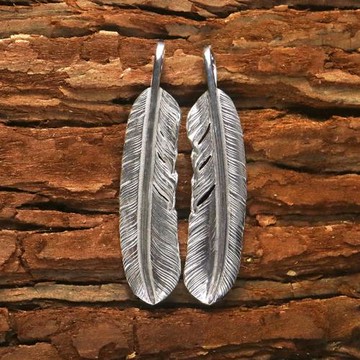 高橋吾郎goros xl號羽毛吊墜男女925純銀goro's素毛項鏈掛墜素羽