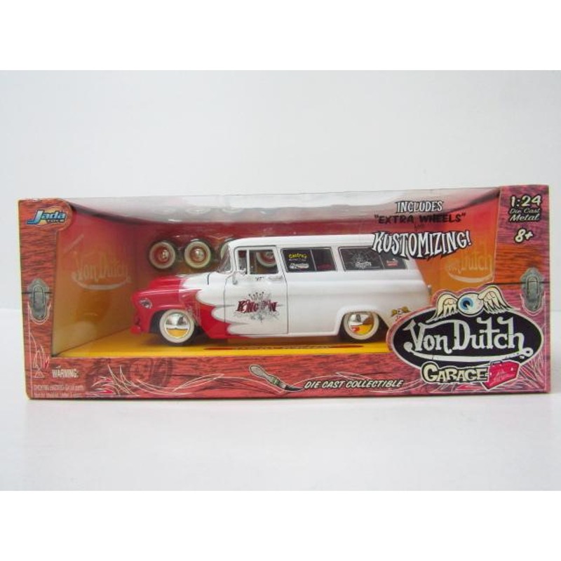 Jada Toys ローラーズ　57シェビー　短期値下げ Jada Toys VonDutch GARAGE '57 CHEVY SUBURBAN 1/24スケール