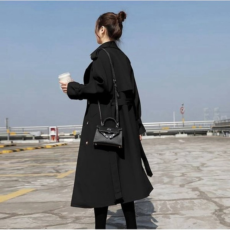 アウター レディース 冬 トレンチコート アウター 長袖 防寒 黒 ブラック 大人可愛い 上品 ガーリー 華やか クラシカル クラシック コート ロング 10代 代 通販 Lineポイント最大0 5 Get Lineショッピング