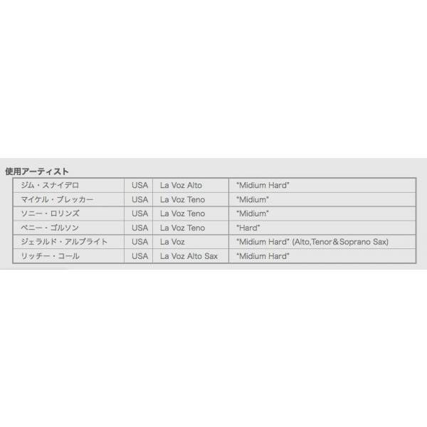 D'Addario Woodwinds RLC05MS ラボーズ バリトンサックス リード ミディアムソフト 1箱 5枚入り LA VOZ Baritone saxophone Midium Soft MS ラ ボーズ