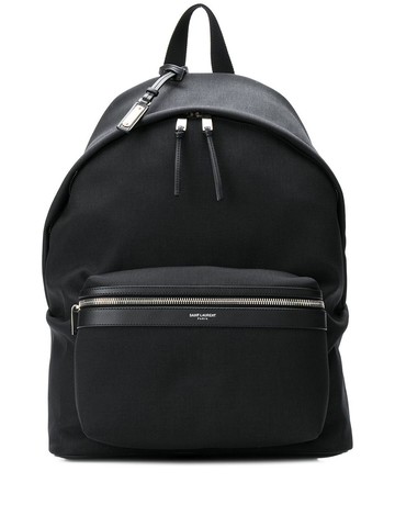Saint Laurent - City backpack - men - Leather/Cotton/Polyamide - One Size - Black