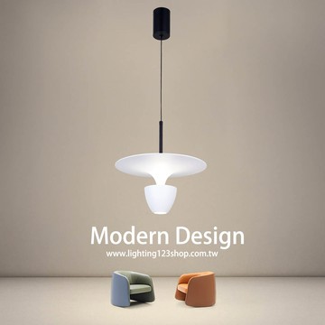 LED 7W 4000K 現代造型吊燈  F13-52-200-2
