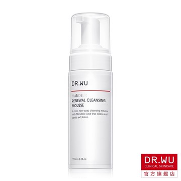 DR.WU 杏仁酸煥膚潔顏慕斯150ML【盒損品202612】