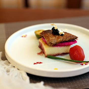 朗汀北歐小清新直邊小深盤西餐盤家用牛排盤創意北歐餐具陶瓷菜碟