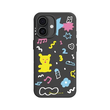 iPhone 16 SolidX 黑 - MacaronToe 馬卡龍腳趾 - 小熊軟糖派對 Gummy Party