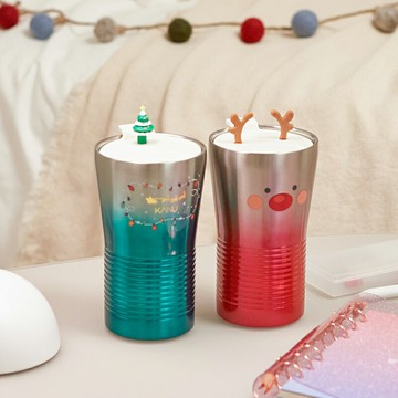 KANU 繽紛耶誕不鏽鋼杯 450ml 交換禮物 聖誕禮物 耶誕禮物 禮物首選