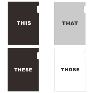 字母L夾-THIS/THAT/THESE/THOSE