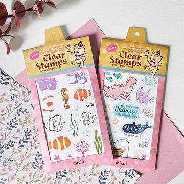 透明印章-丑魚的海底世界 CPM-122 / 星空迷遊生物 CPM-130