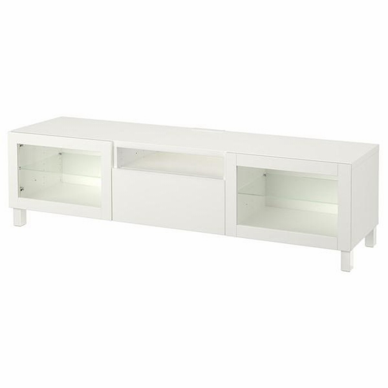 IKEA/イケア/通販】BESTA ベストー テレビ台, ホワイト/ラップ