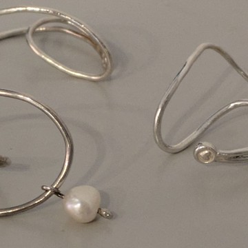 【純銀手作】無耳洞友善 2 way 耳窩夾