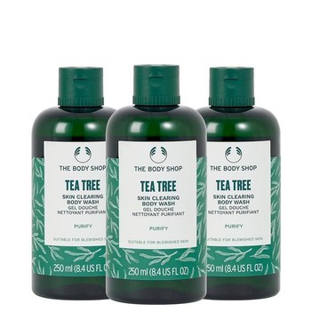 【THE BODY SHOP】茶樹淨膚沐浴膠250ML 3入 (2026限定)