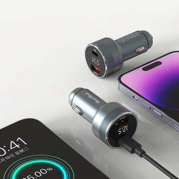 Meet Mind  PD/QC 54W 鋁合金電顯車用快速充