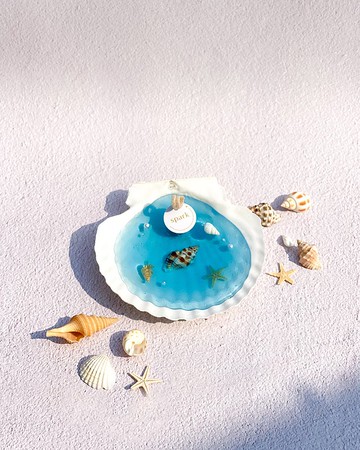 夏日海灘貝殼蠟燭 | 手工香氛蠟燭