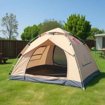 帳篷戶外露營野營裝備野外加厚室內公園防曬便攜式折疊全自動批發