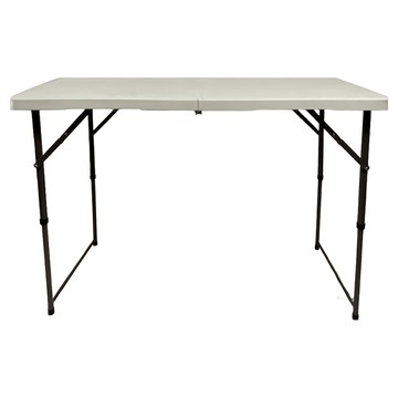 AOTTO 創意傢俱 手提式升降折疊戶外露營  白色 + 黑色  120cm  120 x 60 x 90CM±5