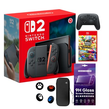 Nintendo Switch 2 主機 (台灣公司貨)+超級瑪利歐派對 空前盛會 空前盛會TV 中文版+Pro 控制器