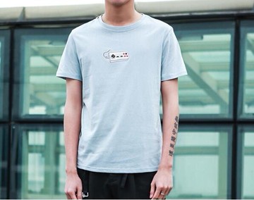 FINDSENSE MD 日系 潮 男 時尚 遊戲機手柄 短袖T恤 特色短T 學生T恤